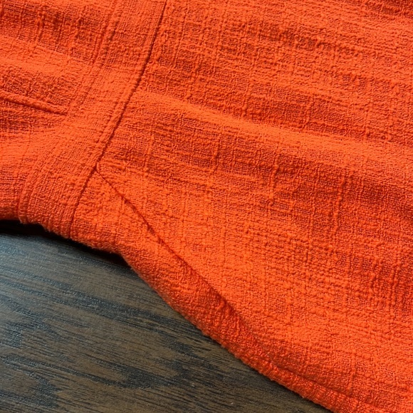 J. Crew Orange Tweed Sleeveless Sheath Dress - Picture 7 of 15